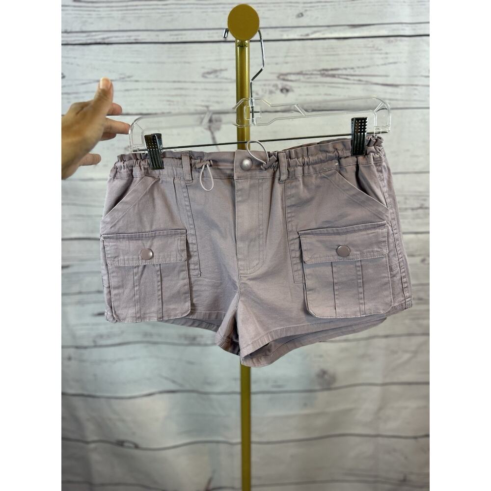 Aeropostale Low Rise Cargo Shorts Womens Small Lilac Utility Shorty Y2K